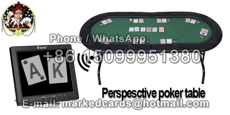 Cheating Poker Table with Camera to See Ordinary Cards