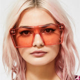 【LENSPOEM】Large frame colorful mercury sunglasses