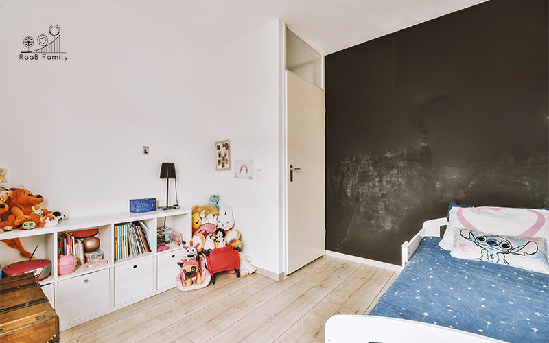 A House With Chalkboard Wall For Children