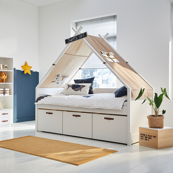 kruipen Boek zijde Lifetime Cool Kids Cabin Bed met Opslag lades- 90x200cm – Droom Stapelbed