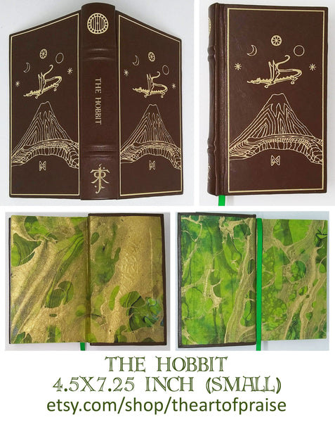 Lord of the Rings Bookmark - Made from Genuine Leather and Reclaimed Book  Dust Jackets