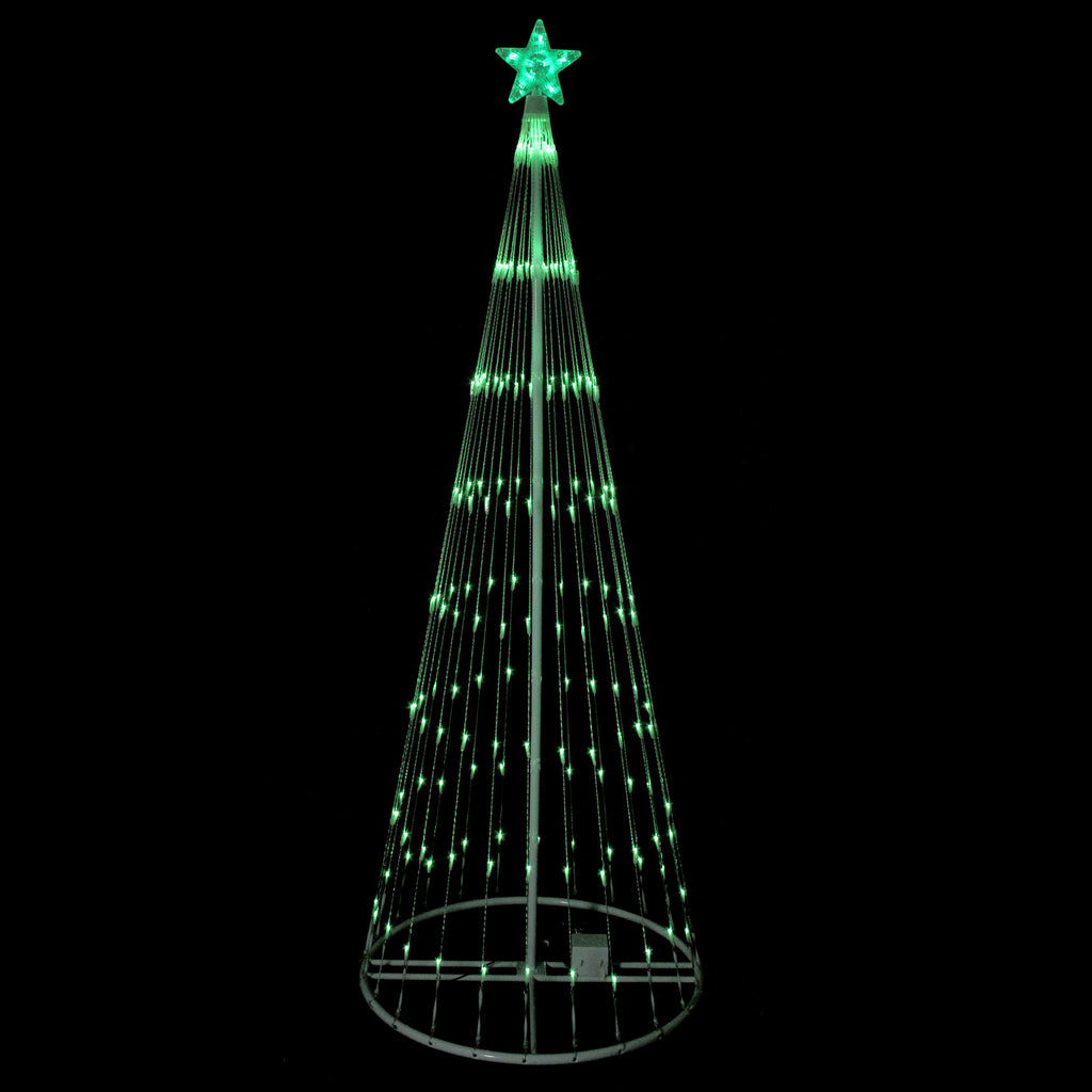 led light show christmas tree