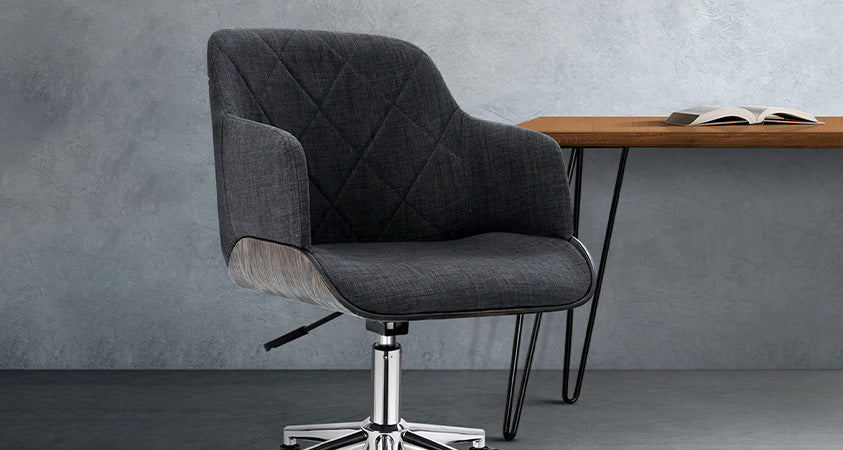 A perfect combination of style, comfort, and aesthetics, our Artiss Portia office chair features soft and breathable fabric upholstery and a wide cushioned seat so you can work feeling comfortable.   
