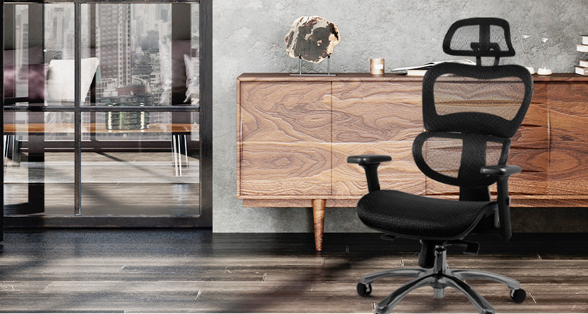 The Artiss Presidio office chair is designed to reduce strain on your body while working and improve efficiency and comfort with its adjustable features, seat design, and thoughtful craftsmanship. 