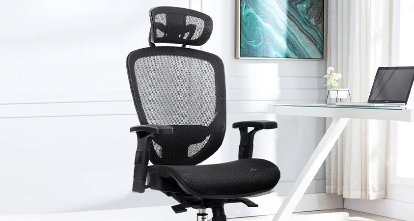 Our Atiss Fergus fully adjustable office chair takes your comfort seriously by providing full-body support, encouraging good posture, and promoting airflow with its mesh back design.   