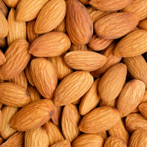 Raw almonds used to make sweet almond oil