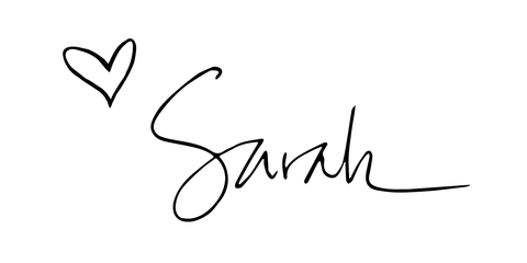 handwritten signature from sarah