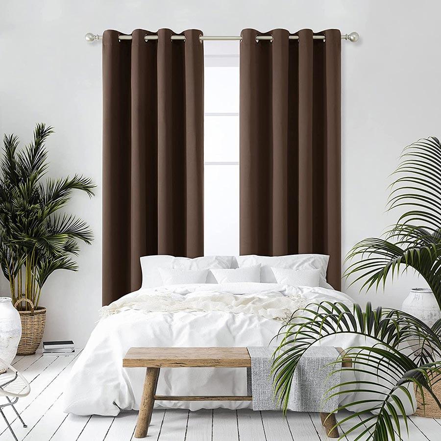 Machine Washable Bedroom Blackout Curtains | 2 Panels | Ready Made