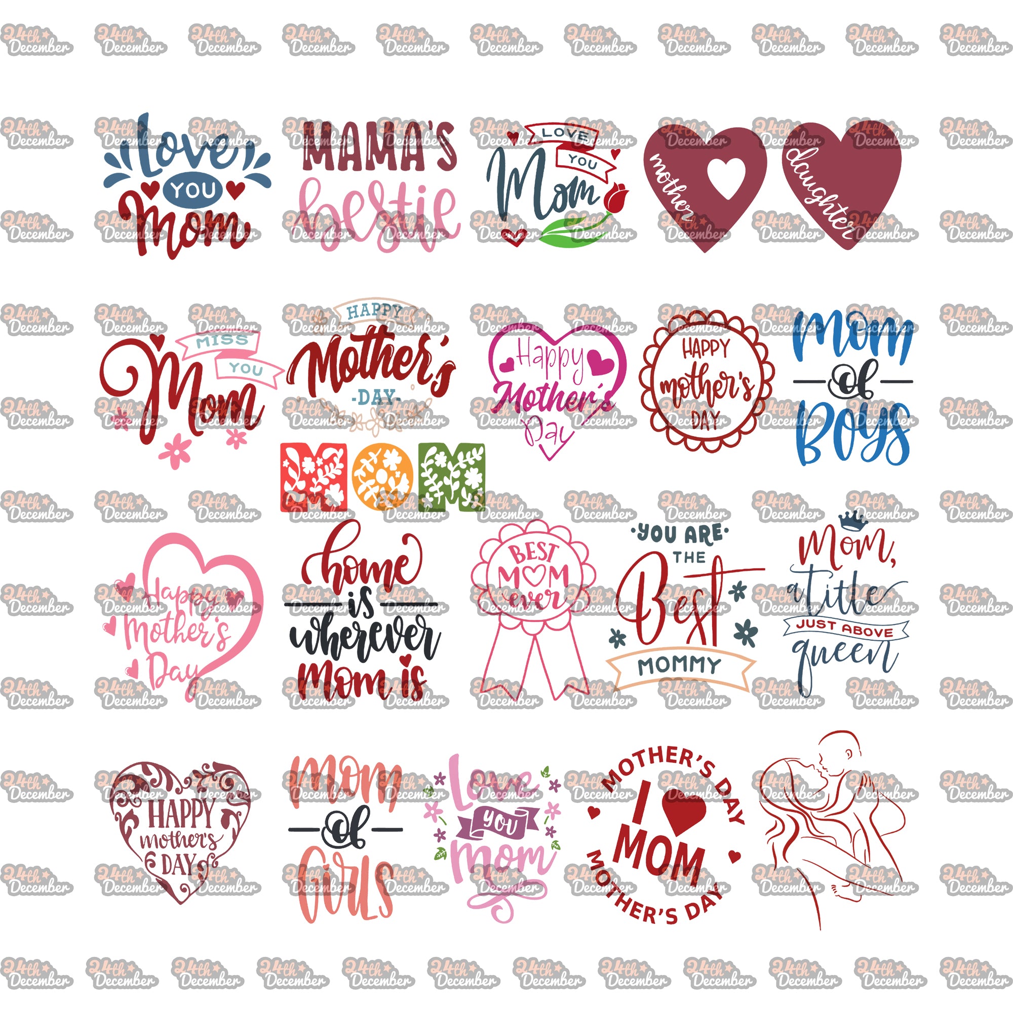 Download Mother S Day Svg Bundle Mothers Day Cutting Files Love Mom Digital 24thdecember