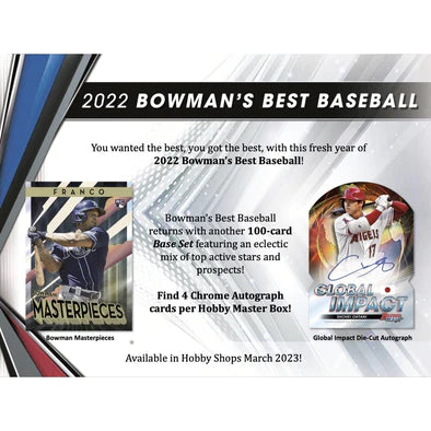 2023 Bowman's Best Baseball Hobby Box — Mintink Trading Cards