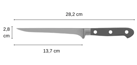 tokyo couteau à désosser dimensions