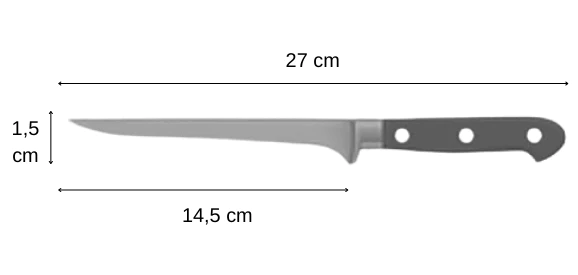 couteau à désosser komodo dimensions