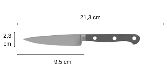 tokyo couteau d'office dimensions
