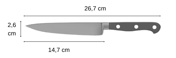 kyoto couteau utilitaire dimensions