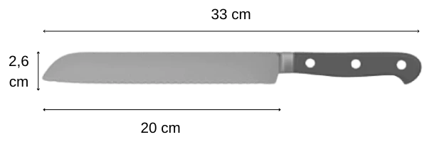 couteau à pain tanaka terre de feu dimensions