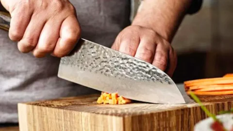 kaitsuko damascus steel japanese santoku knife