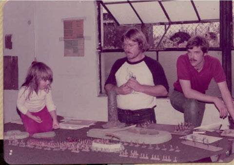 1982 - Figure in the center is Chuck Crain, one of the founders of Ral Partha Enterprises