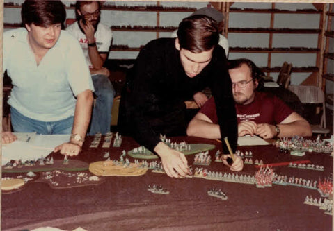 1984 - Center is Tom Meier, One of the founders, and primary sculptor for Ral Partha Enterprises