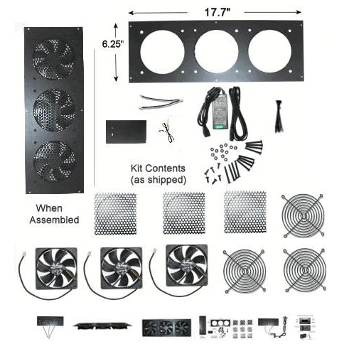 Home Theater Cabinet Cooling Kits - Coolerguys