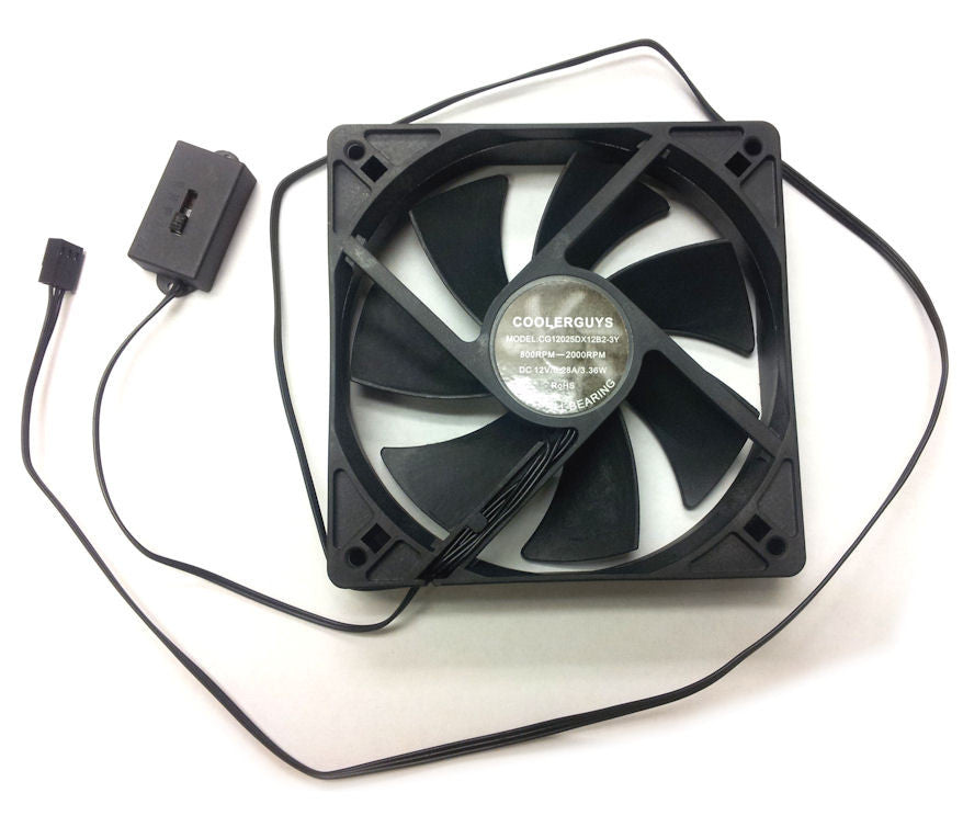 Coolerguys 120mm 120x120x25 Adjustable Speed Fan