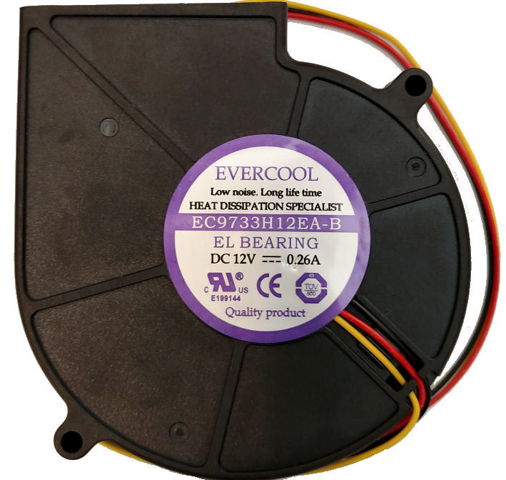 Evercool Ec9733h12sa B 97 X 33mm 12v Dc Blower Fan Electronics Computers Accessories