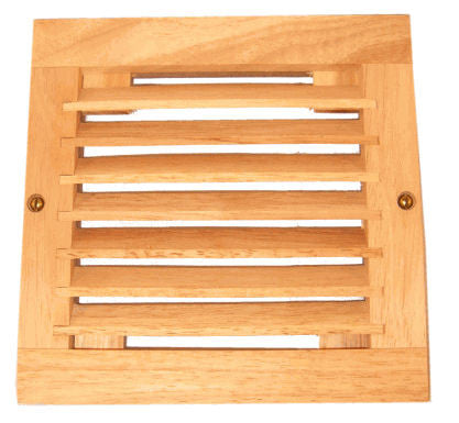 Coolerguys Single 120mm Oak Vent Cabinet Fan Grill Only