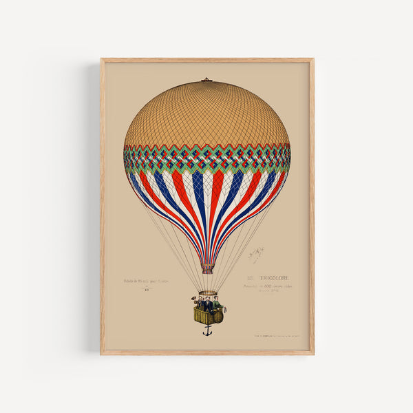 Affiche Le Ballon Tricolore, 1874