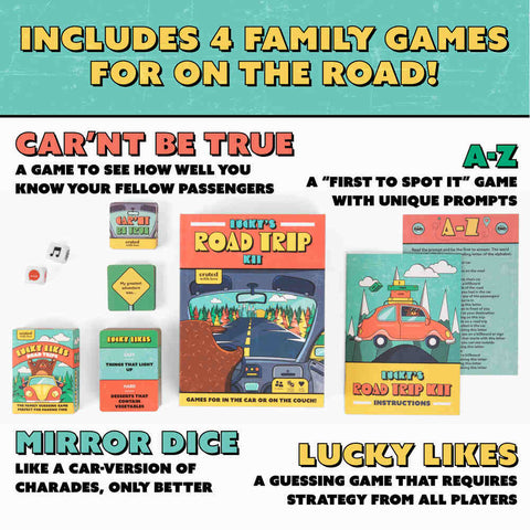 luckys road trip game kit for couples and families
