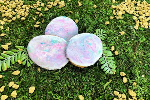 opal sugar cookies on jungle background