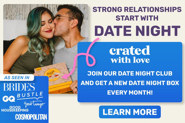 strong relationships start with date night banner