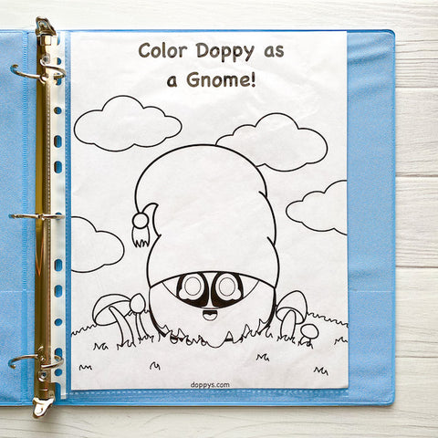 DIY Reusable Coloring Book, Doppys, Doppy, Free Printables for Kids, Free Coloring Pages for Kids, Cheap Activities for Kids, Coloring Book Activities, Coloring Book Activities for Kids, Easy Crafts for Kids