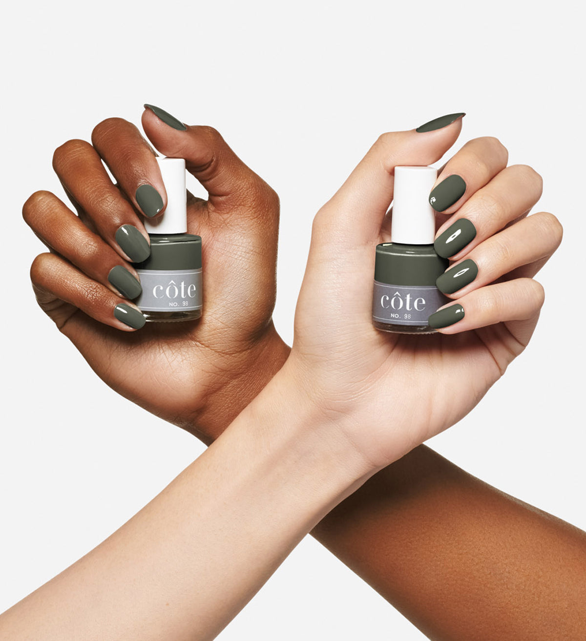 20 Fresh Green Spring Nail Ideas for the Season : Sage Green Pointy Tip  Nails