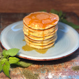 Pancakes Brennnesselsamen lecker gesund vegan nachhaltig ohne ei Protein Eiweiß