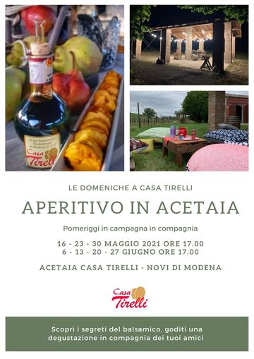 Aperitivo in vigna da Casa Tirelli