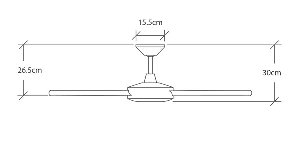 Iconic Fan Co. stratus ceiling fan product dimensions