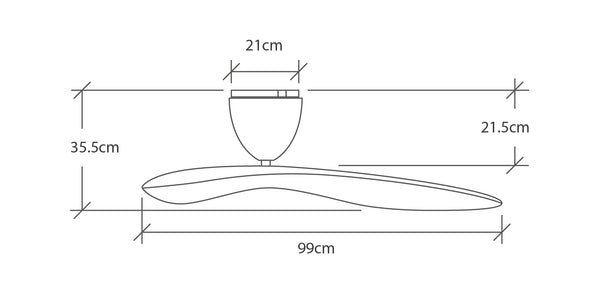 Sycamore Tech. sycamore ceiling fan product dimensions