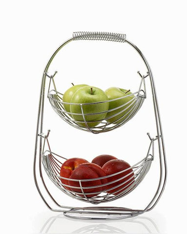 3 Tier Stainless Steel Fruit basket - Large Fruit Storage Bowl - HomeItUsa