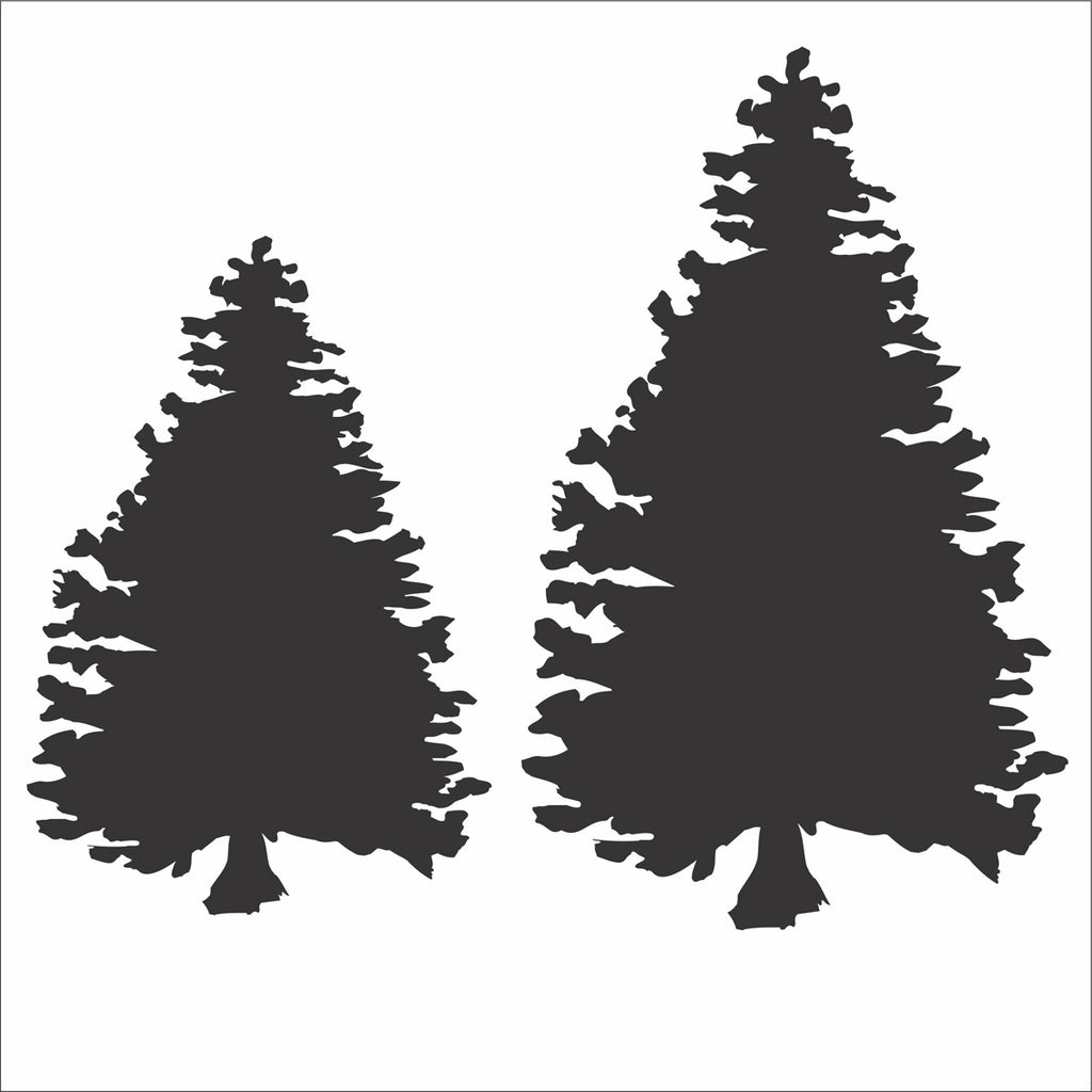 Pine TREE stencil 2 Pine Trees Superior Stencils