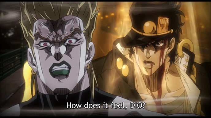 JoJo's Bizarre Adventure Manga - Jotaro Kujo vs Dio Brando