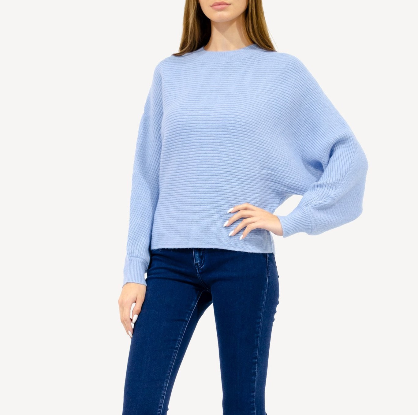 Honor Ribbed Knit LSLV Sweater