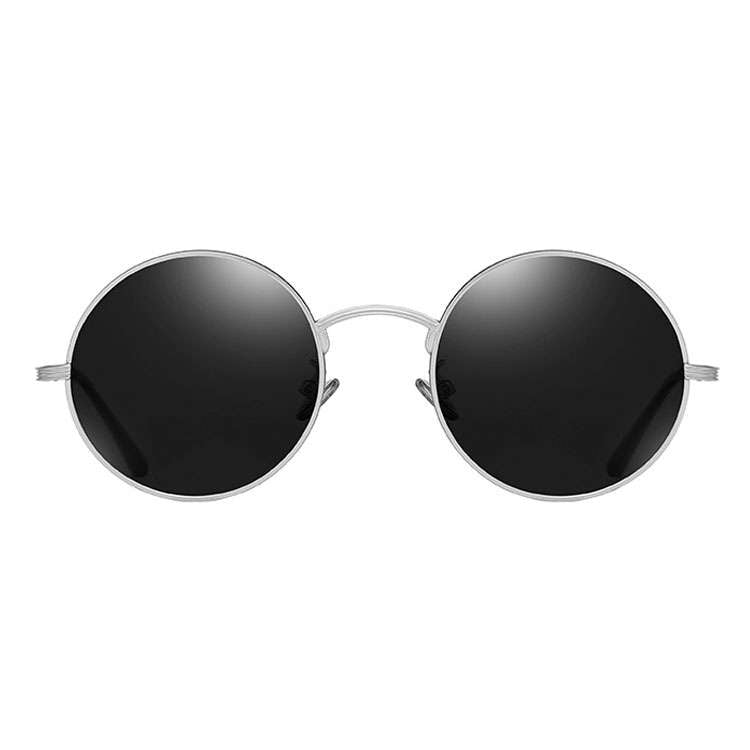 Full Black Metal Frame Round Sunglasses – Go Glassic