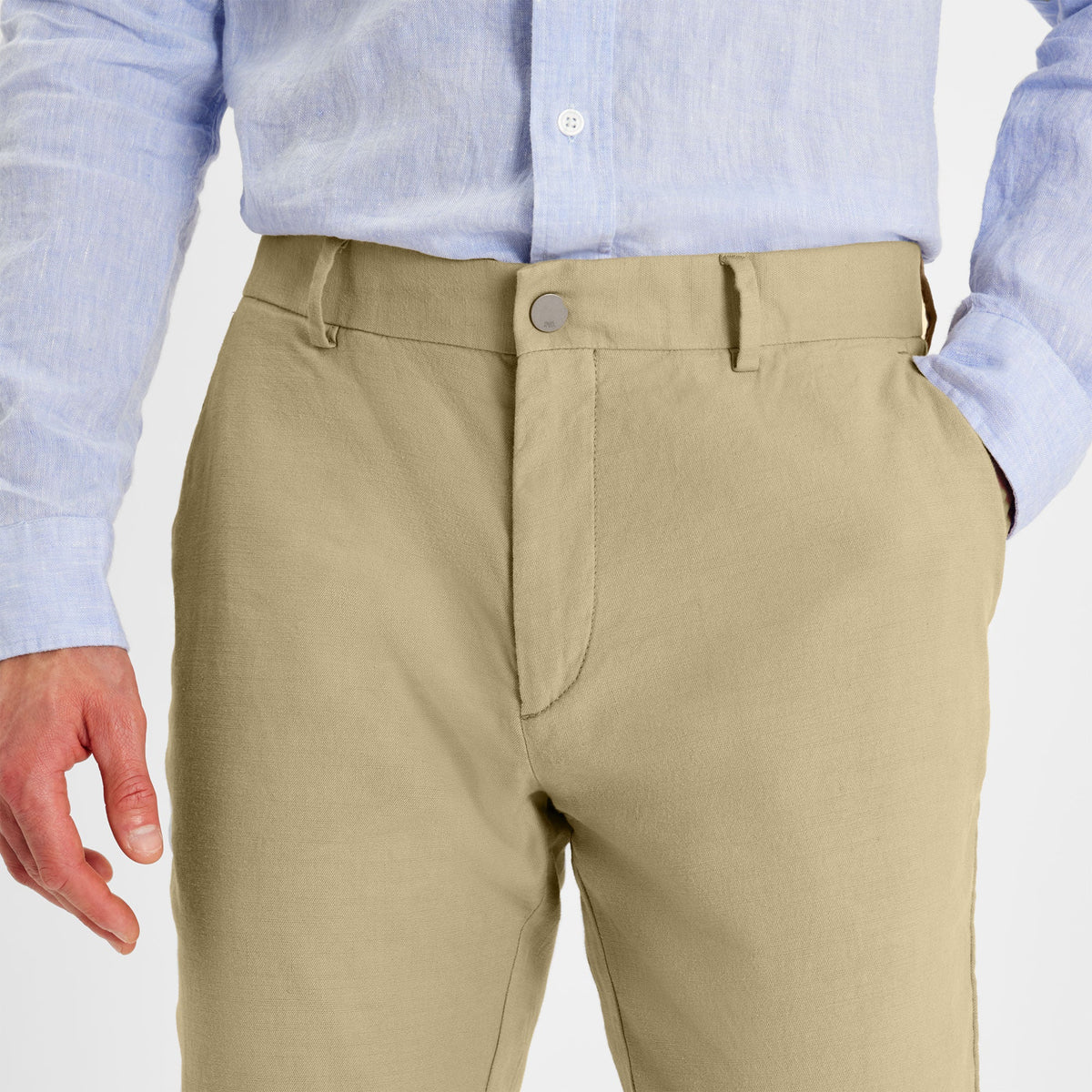 SPOKE Lightweights - Hopsack Custom Fit Linen Chinos - SPOKE