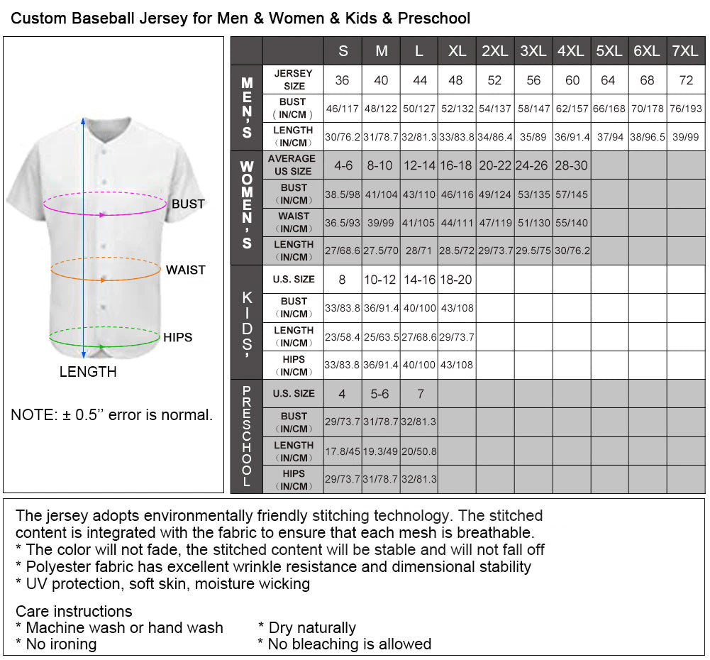 Size Chart – FanCustom