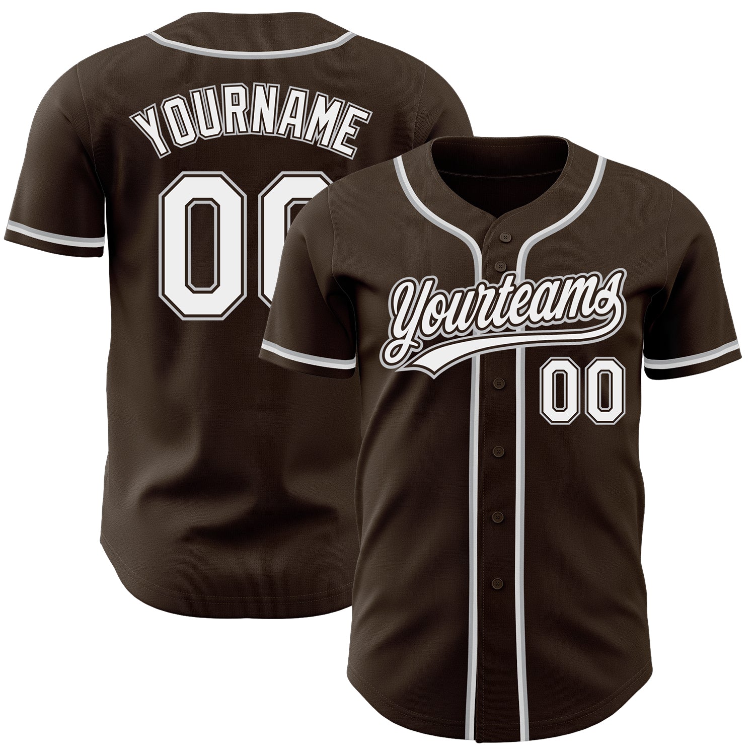 Sale Build White Baseball Authentic Brown Jersey Orange – CustomJerseysPro