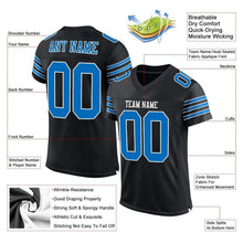 Load image into Gallery viewer, Custom Black Panther Blue-White Mesh Authentic Football Jersey
