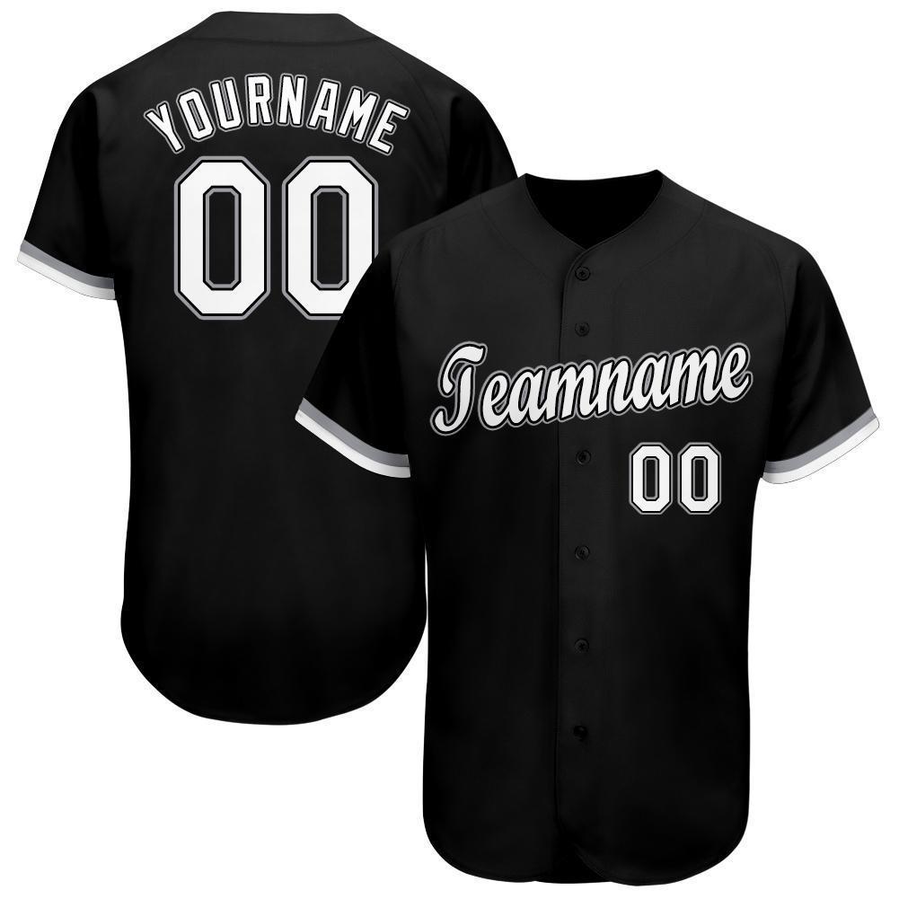 baseball jersey black and white