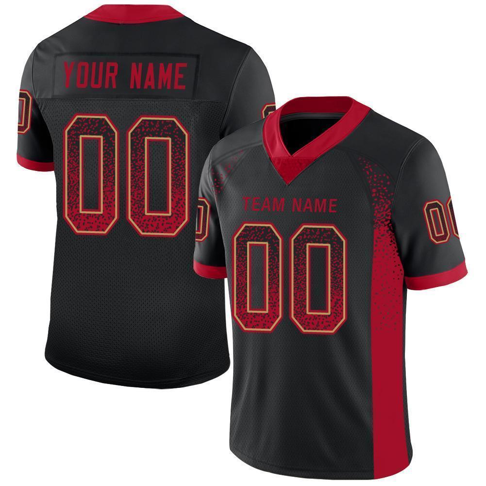 football jersey design red and black