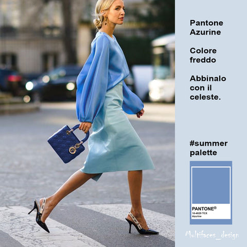 pantone azurine, armocromia, abbinare il celeste