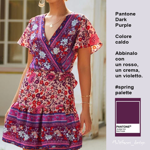 pantone dark purple, come abbinare il viola, armocromia