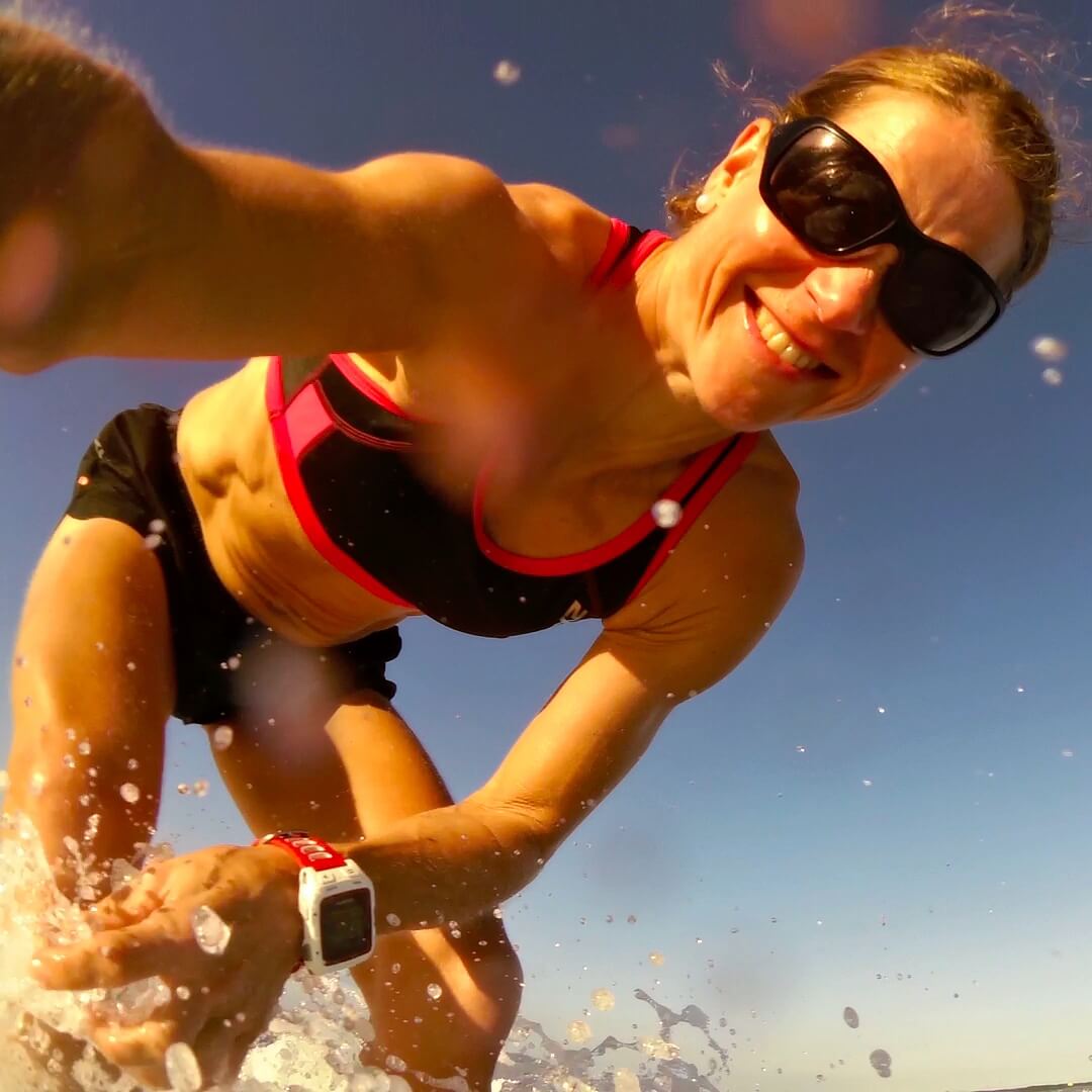 Kristin at the beach